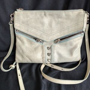 Botkier Light Gray Leather Crossbody Bag